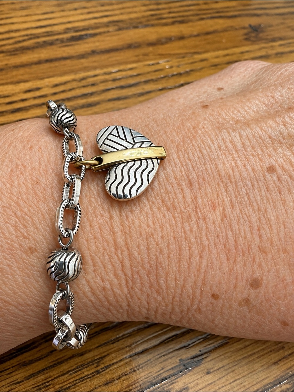 Brighton Heart Collection Two-Tone Charm Bracelet